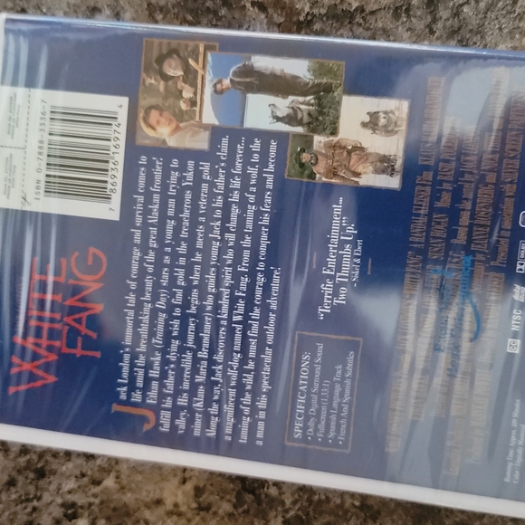 New Walt Disney White Fang Jack London DVD Alaskan Frontier SEALED - Picture 3 of 7
